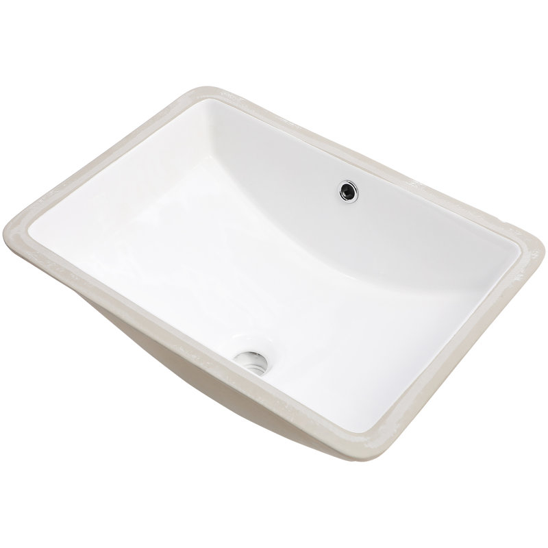 Lavabo de meuble-lavabo en céramique Pure White