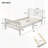 Wood Sleigh Bed Twin Bed Frame-1138060352
