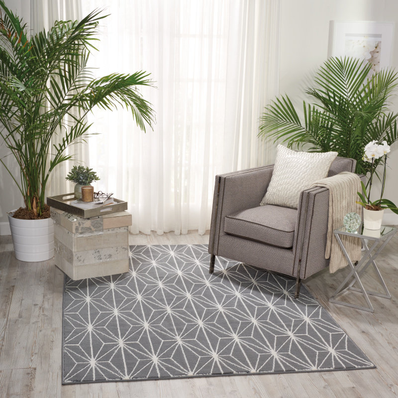 Severson Geometric Indoor Rug, Rectangle 3'2" x 5'