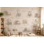 Papier peint blanc avec chambre d'enfant-129175097-129175102