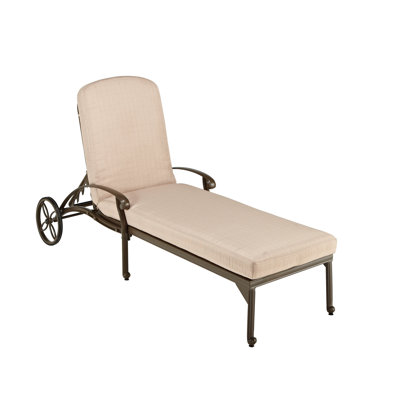 Arrey 57" Long Reclining Single Chaise with Cushions