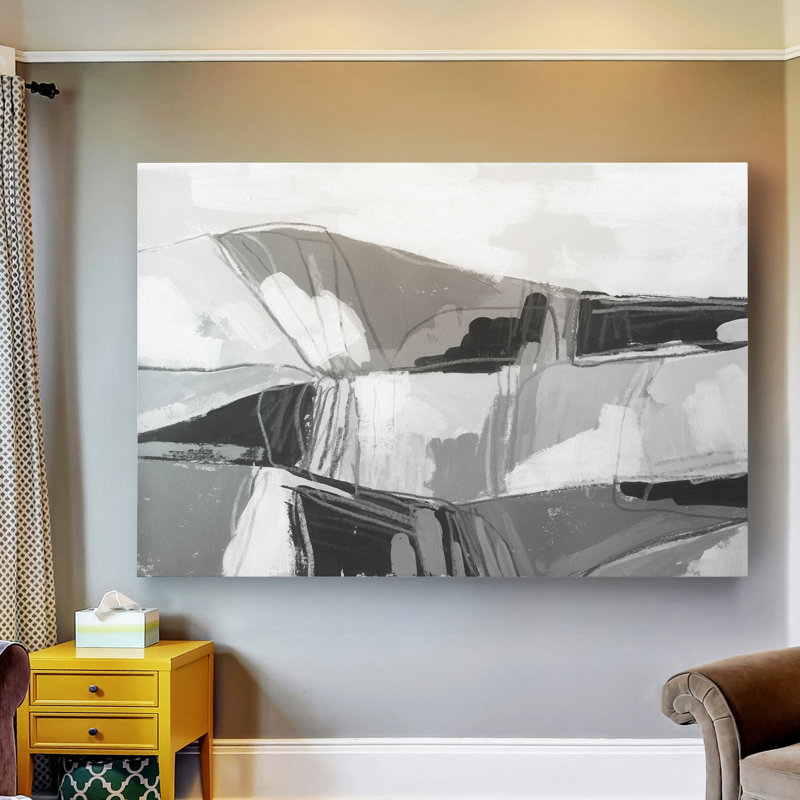 « neutral landscape sketch ii », impression sur toile, H 12 po x l 8 po x P 1 po, Toile tendue