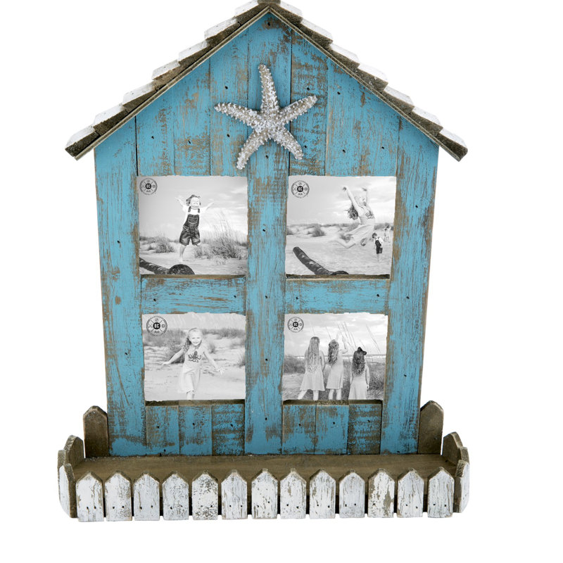 Cadre photo bleu sarcelle 3X3 Cadre photo pour tablette murale ou décoration de table