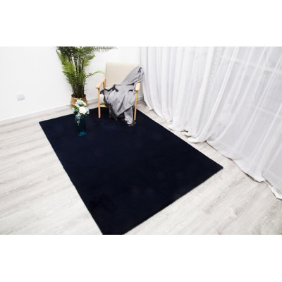 Tapis bleu marine Baptiste