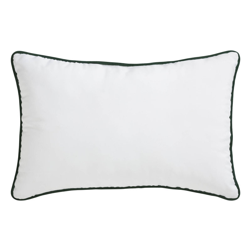 Let It Snow White and Gold Christmas Pillow