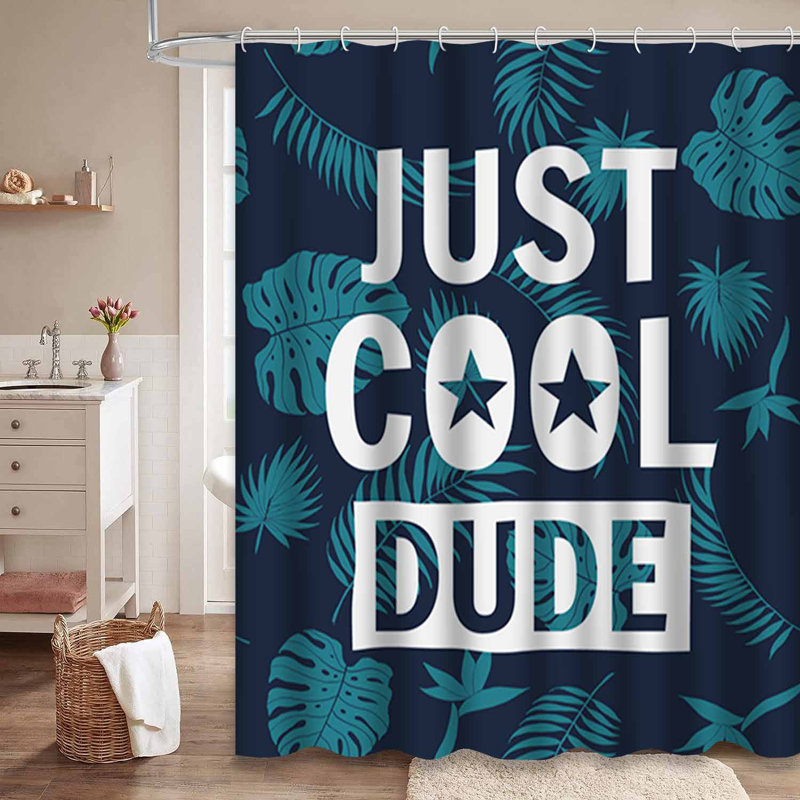 Rideau de douche CoolRetro Summer, L 72 po x l 84 po