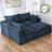 113"  L-Shape Compression Boneless Cloud Modular Sofa Couch-130168157