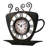 13 In. Latte Mug Quartz Clock