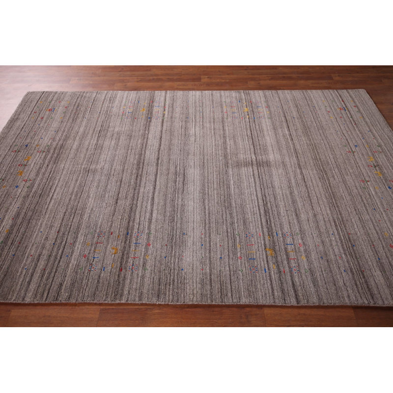 Tapis indien rayé Gabbeh 5 x 8