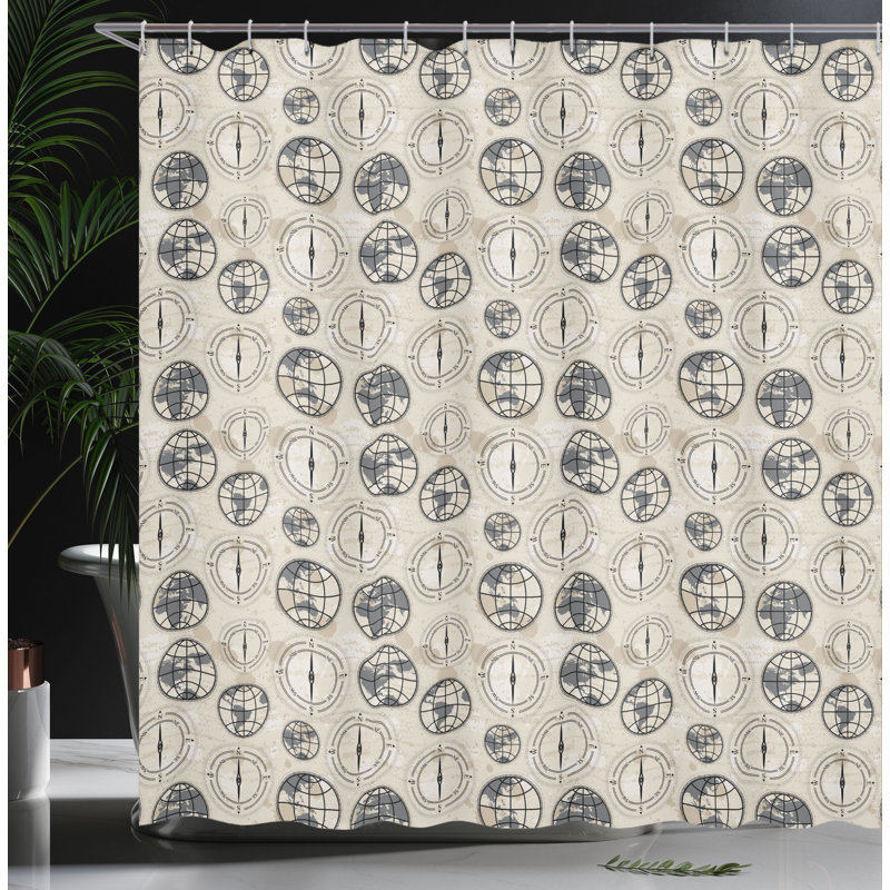 Shower Curtain with Hooks Included