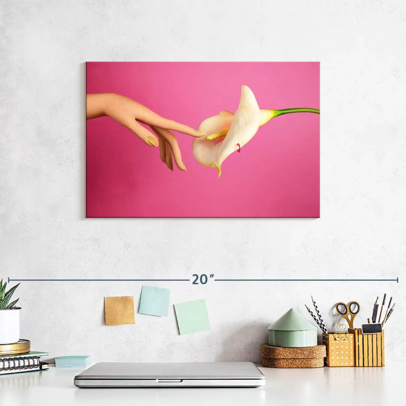 Harnek Calla Lily Flower Touch, 8" H x 12" W