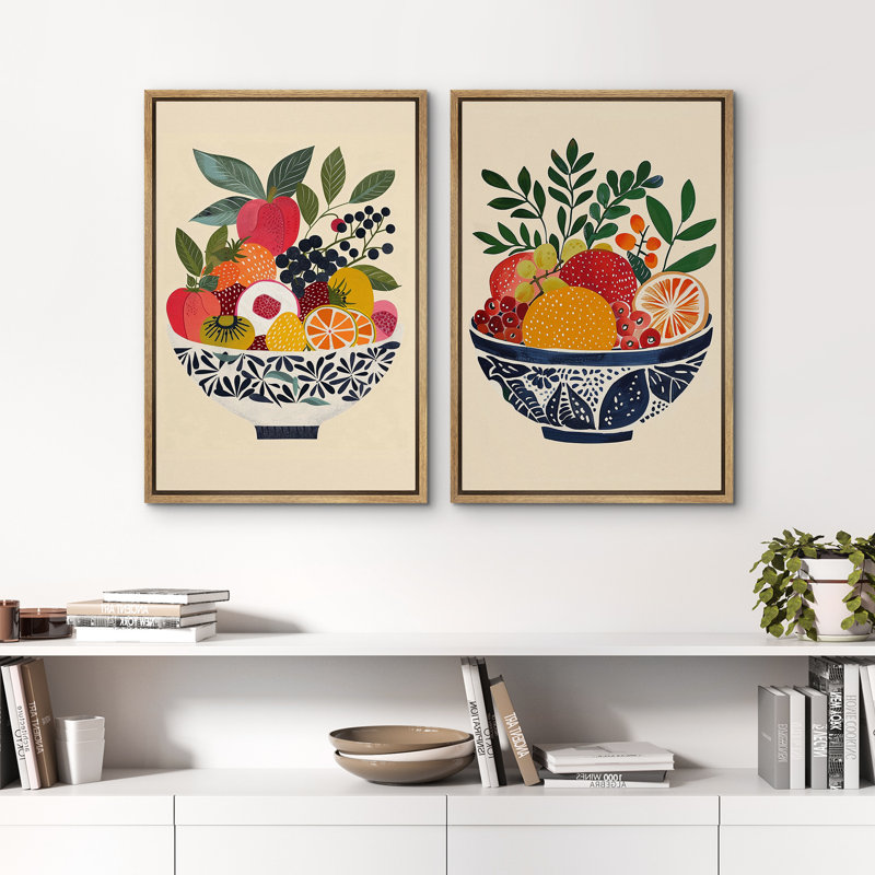Cuisine, fruits éclatants, illustrations, décor champêtre français rustique, Naturel, H 24 po x l 16 po
