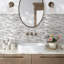 Carrelage mosaïque en verre et métal-61209338