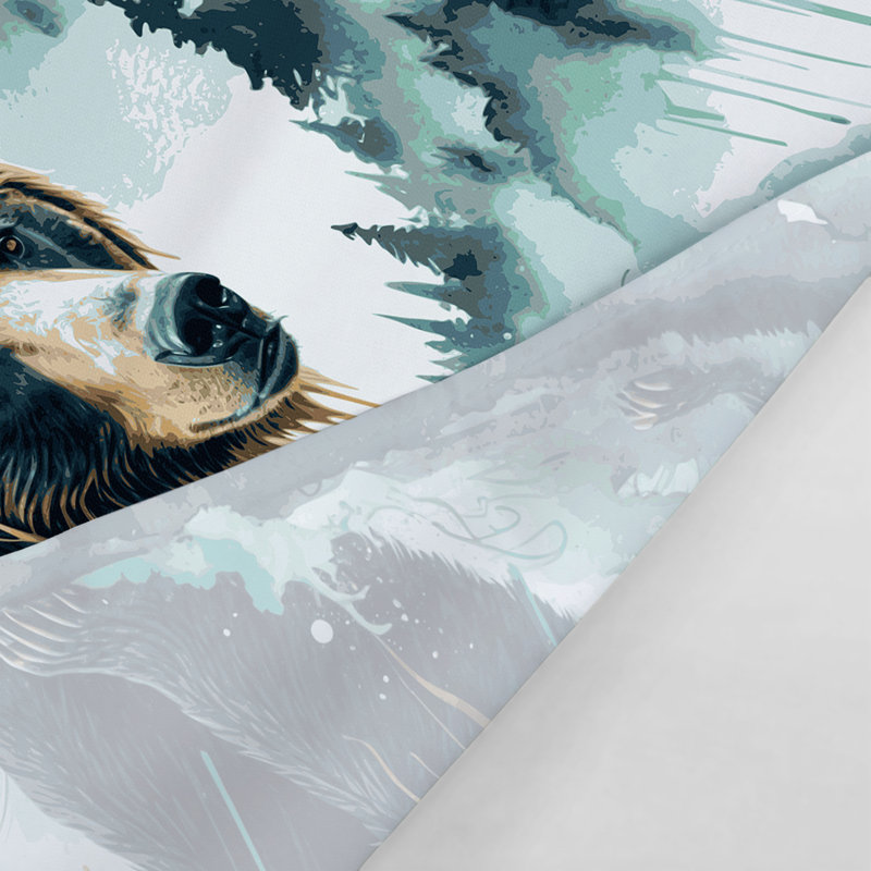 Tapisserie murale «Wildlife Spectacled Bear», 68" x 80"
