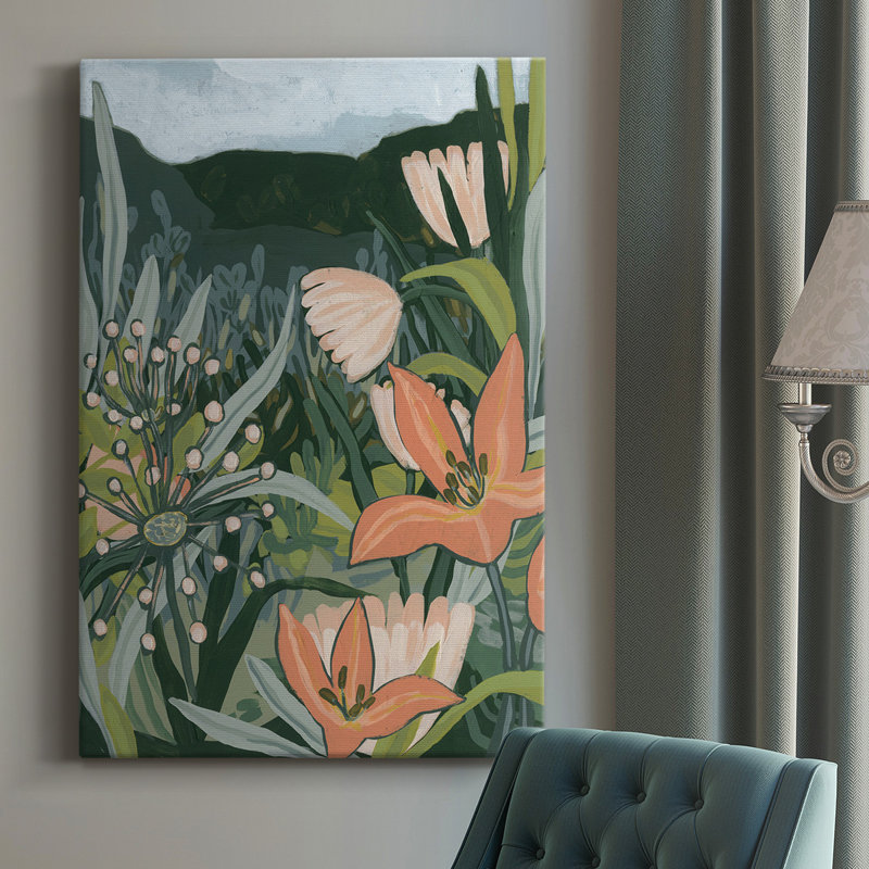 Spring Valley Blooms II - impression sur toile tendue, L 40 po x H 60 po