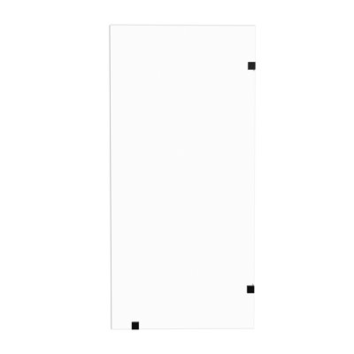 32" W ×72" H Frameless Walk-In Fixed Tempered Glass Shower Door