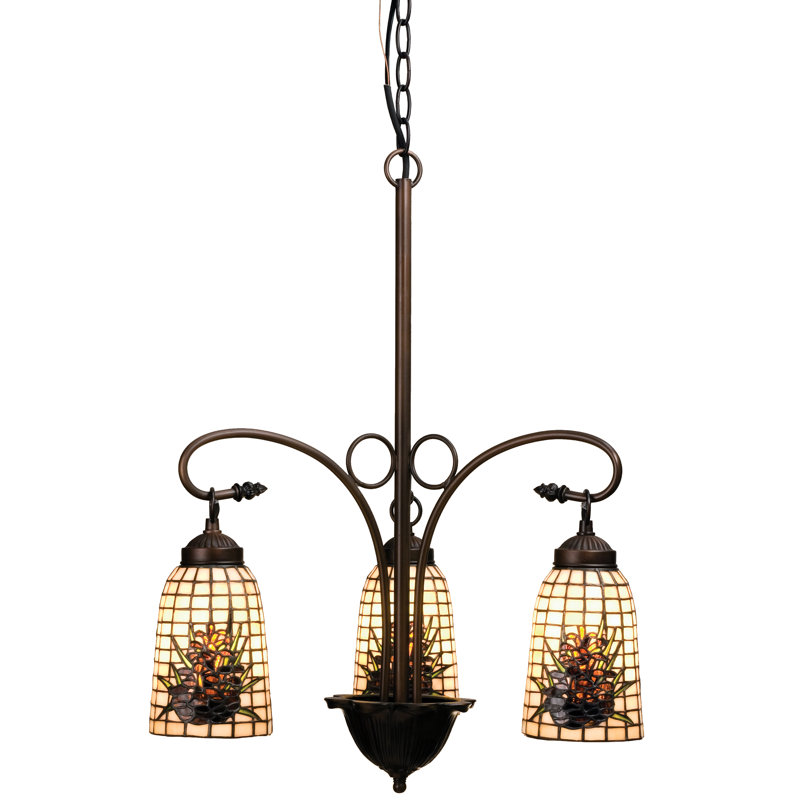 Lustre classique/traditionnel ombré 3 lumières Weissman