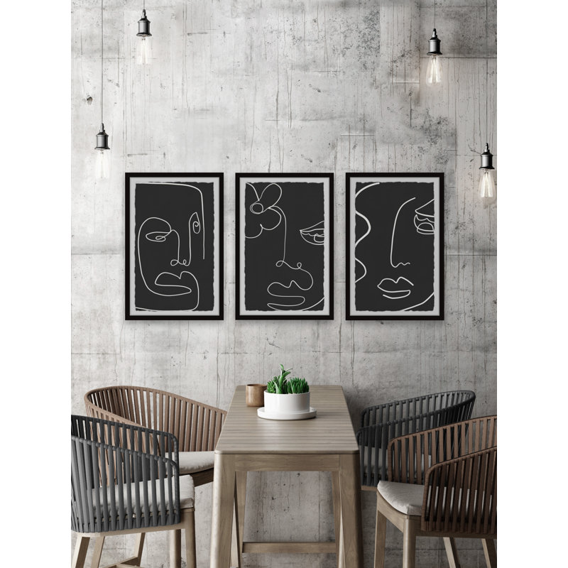 Futur beauté triptyque, H 24 po x l 16 po