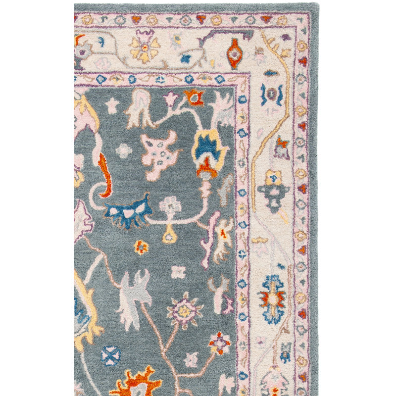 Lisabeth Hand Tufted Wool Oriental Rug, Rectangle 4' x 6'