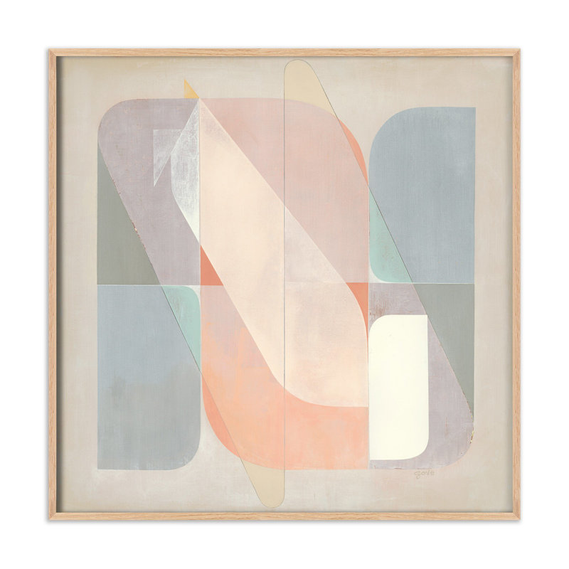 Righting the Ship by Greg Gove, Light Brown Wood Floater Framed, 32" H x 32" W