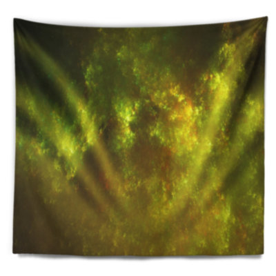 Tapisserie bleu ciel starry abstract clear golden