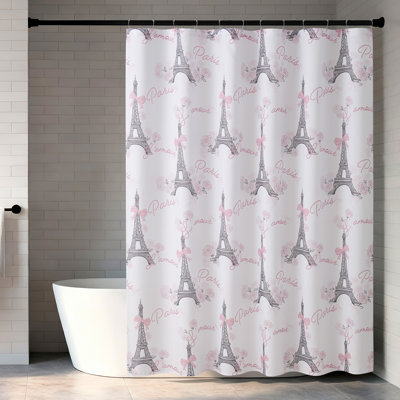 70" x 72" Shower Curtain and Hooks Set