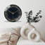 Horloge murale 12 po ronde en verre trempé avec mouvement à quartz silencieux-448814633