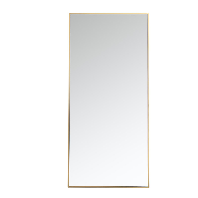 Miroir mural Sabine, 60 po x 30 po, Laiton
