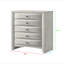 Commode à 5 tiroirs 1Pc