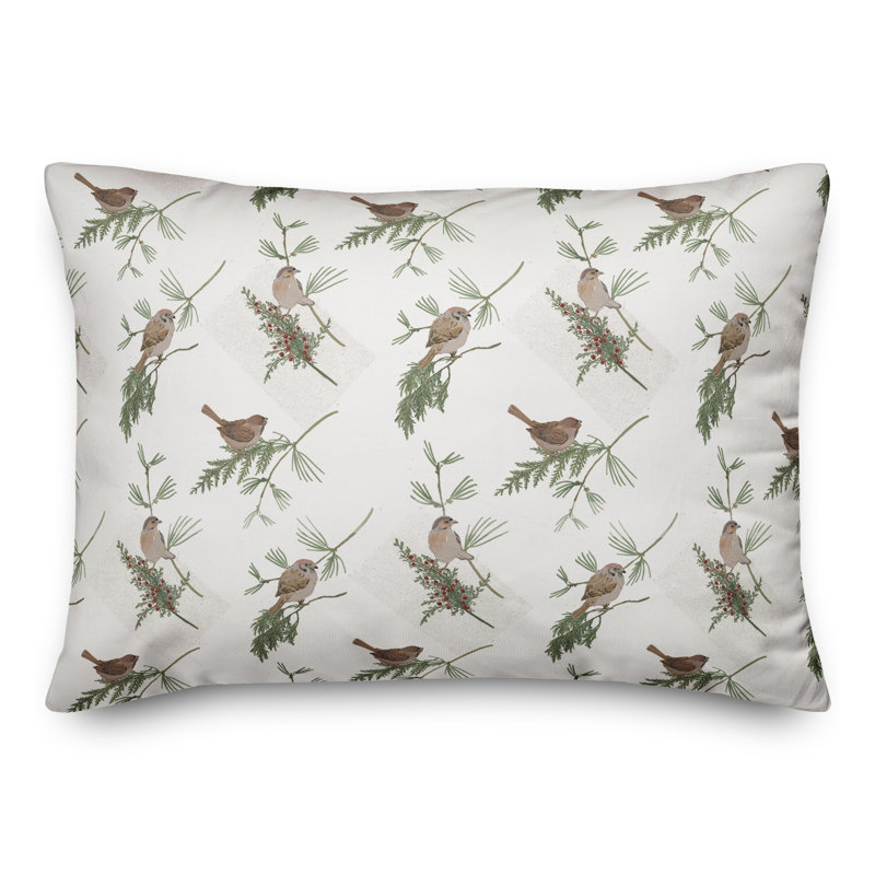 Coussin floral lombaire, Blanc