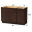 Base de meuble-lavabo simple 45 po seulement-96923002
