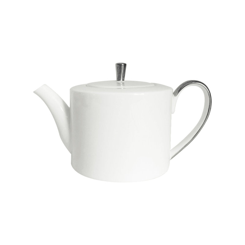 Platinum Edge China Teapot