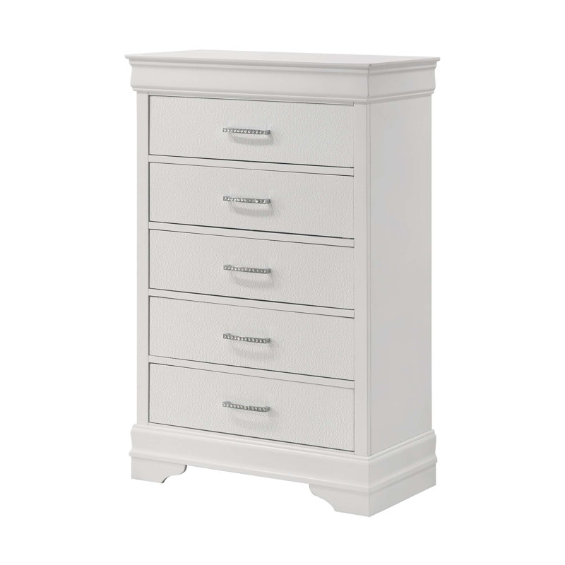 Mobilier de chambre à coucher à 5 tiroirs avec commode haute moderne 1Pc