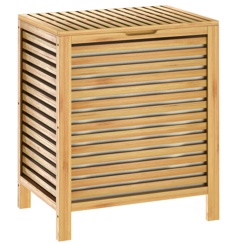 Bamboo Cabinet Laundry Hamper