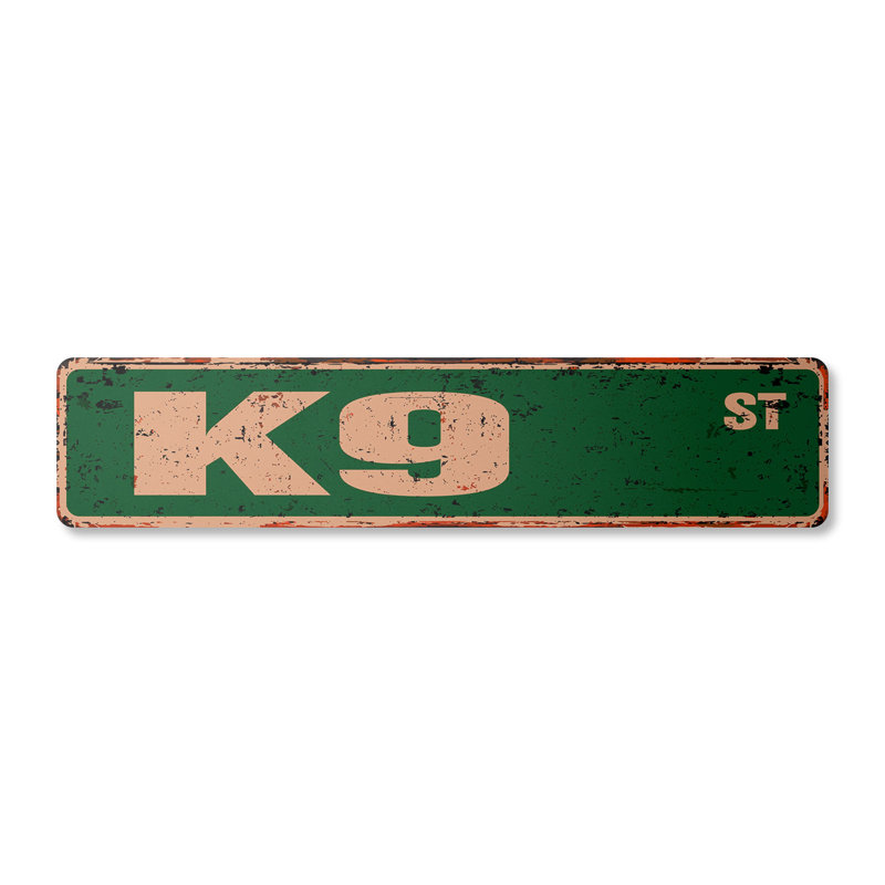Panneau de signalisation en aluminium K9 4 po x 18 po