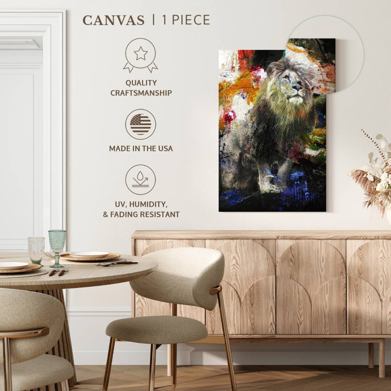 Brampt Glorious Lion, 48" H x 32" W