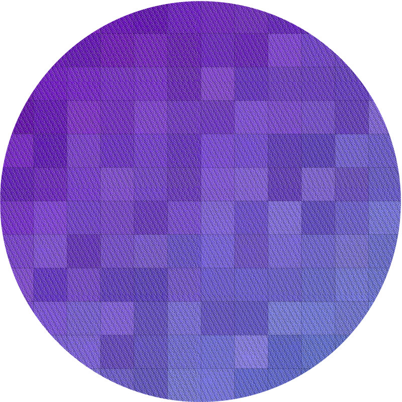 Tapis de zone mauve à motifs, Rond 6 pi