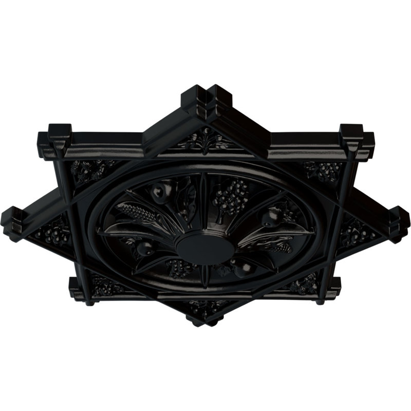 Médaillon de plafond Endurathane Antilles, diamètre extérieur de 38 1/4 po x P 1 1/2 po (convient aux auvents jusqu'à 6 po)
