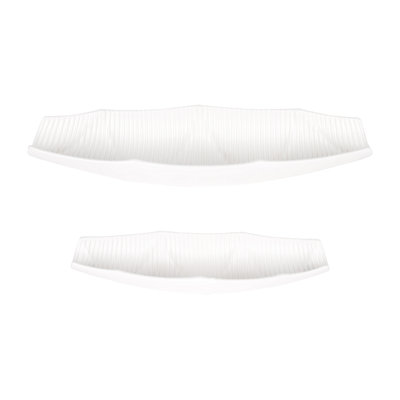 2-Pieces 15/20" Aryash White Bowls