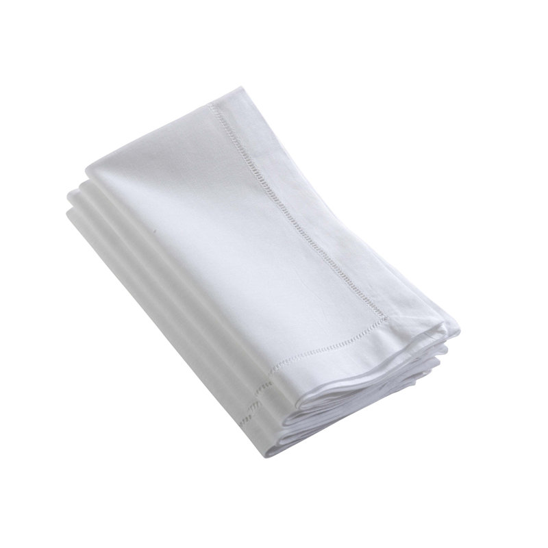 Serviette Gelder, L 12 po x L 12 po, Blanc