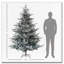 Arbre de Noël artificiel pin 7,5 pi Nordic