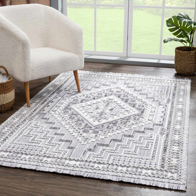 Tapis gris Bahaa