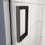Porte de baignoire coulissante, verre trempé de 5/16 po, noir mat, douche en verre résistant aux fuites, durabilité à long terme mate-121166555