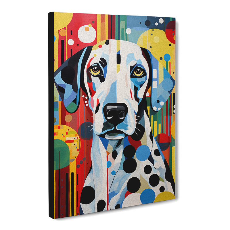 Dalmation Constructivism - Print on Canvas, 60cm H x 40cm W x 3cm D