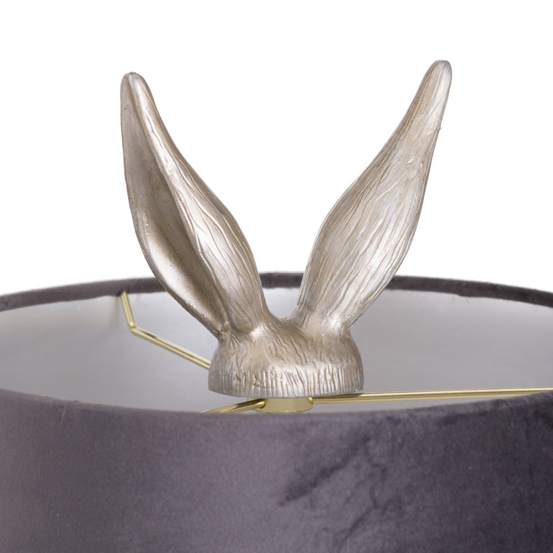 Gadson Resin Novelty Lamp, Sliver/Grey