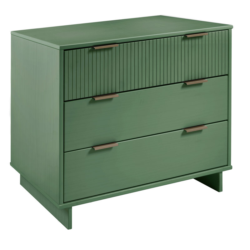 Commode 3 tiroirs l 37,95 po Wendee, Vert sauge