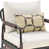 Dark Gray Frame/Beige Polyester Cushion selected
