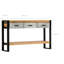 Console en bois de manguier massif 51,1 po x 11,8 po x 29,9 po