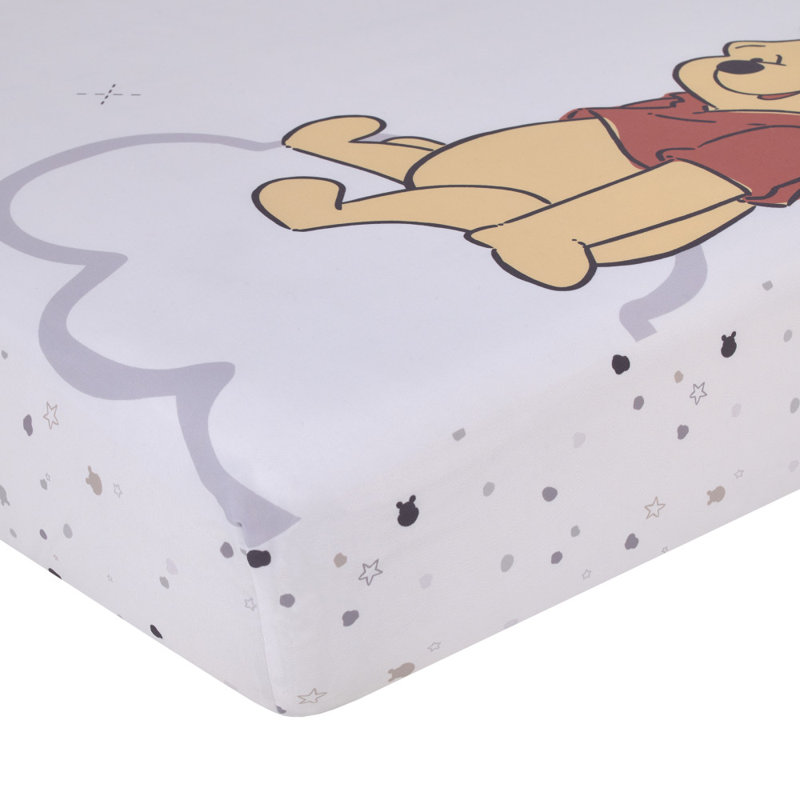 Drap-housse pour lit de bébé NoJo Disney Winnie l'ourson Blustery Day Little Dreamer