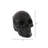 Cisne 6" White Ceramic Skull Tabletop Sculpture-1280186387
